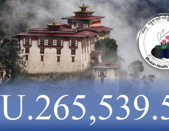 Lhuentse Dzongkhag Donated NU.265,539.55 to Bhutan Health Trust Fund.