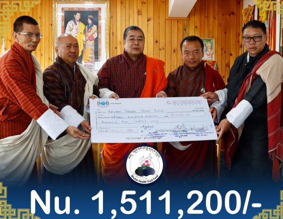 Bhutan Health Trust Fund received Donations from Haa Dzongkhag